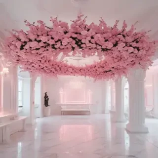 pink and white aesthetic