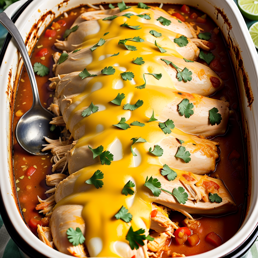 crock pot chicken enchilada casserole