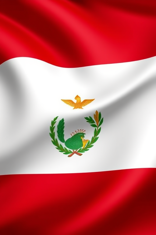 Create a high-resolution digital illustration of the Costa Rican flag with a glossy finish, utilizing a macro lens at f/1.8, ISO 100, and a slight vignette effect to enhance depth, viewed from a frontal perspective with soft lighting for a polished appearance.
