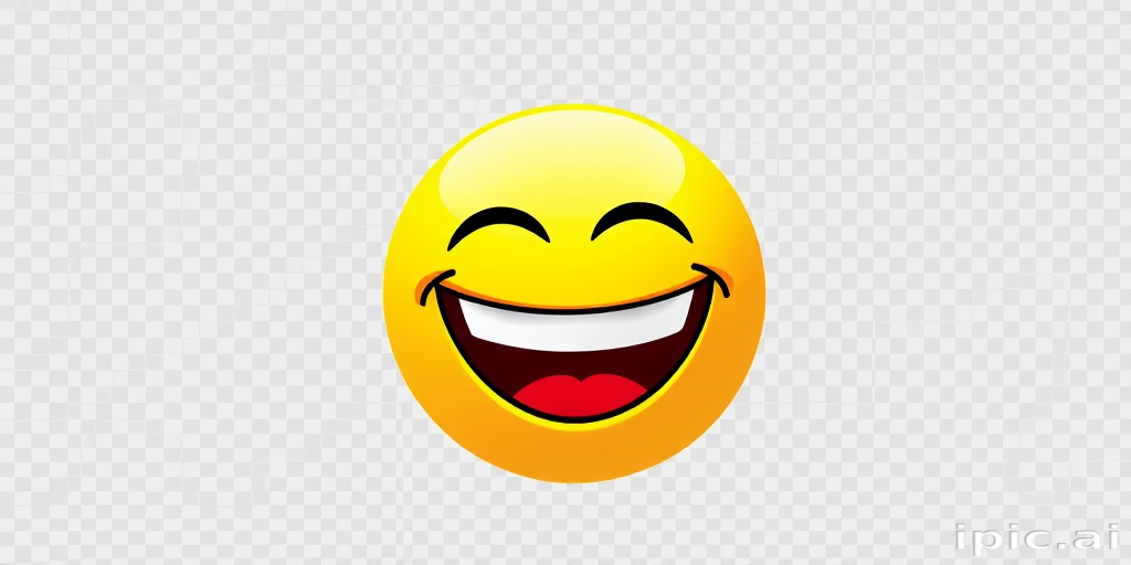 laugh emoji transparent background