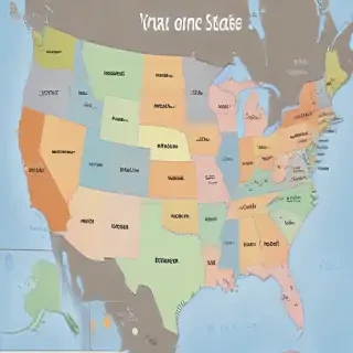 map of united states with states