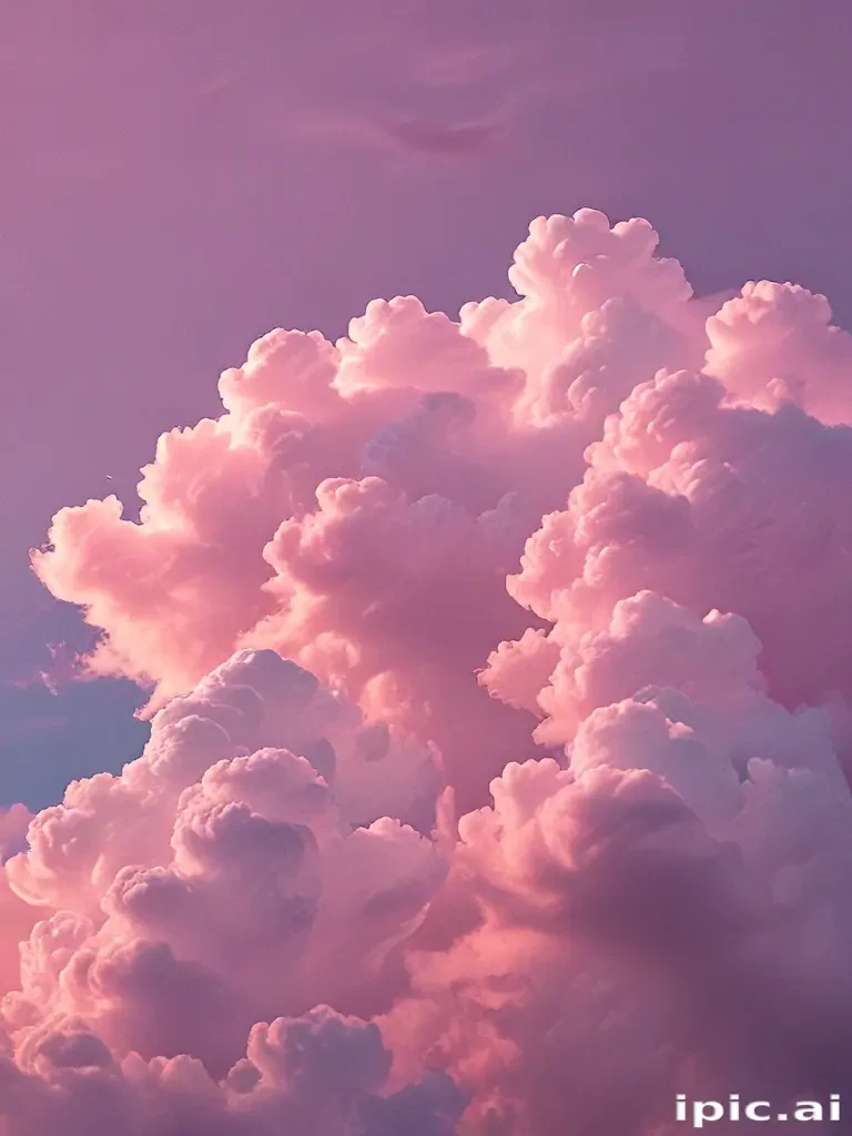 aesthetic pink clouds