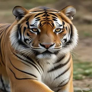 transparent tiger