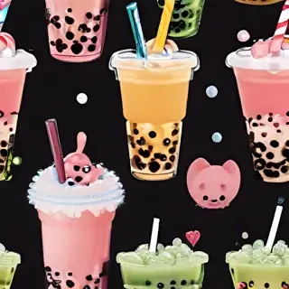 bubble tea wallpaper