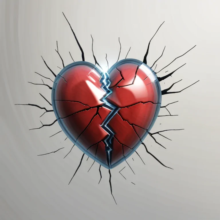 transparent broken heart