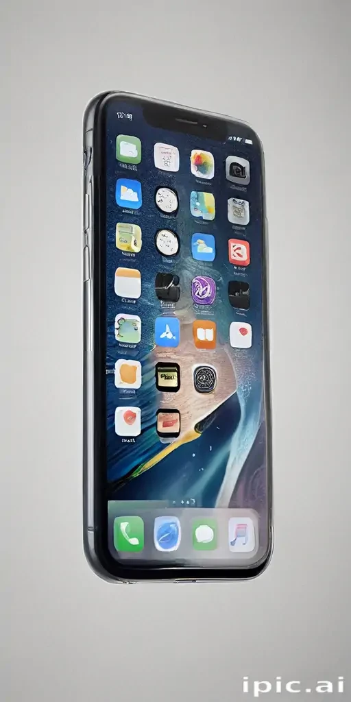 iphone with transparent background