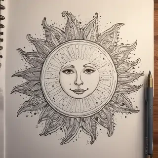 sun doodle