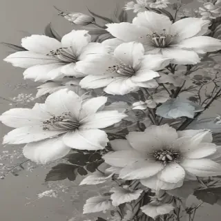 line work flowers