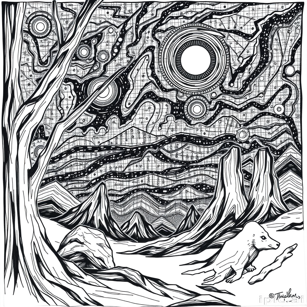 drawings black and white