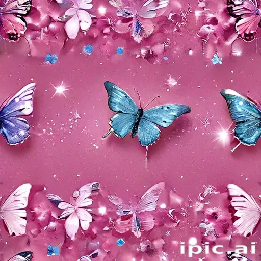glitter butterfly wallpaper