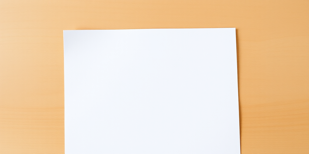 A simple white sheet of paper with three lines of text lightly printed in gray, clipped at the top left corner, captured with a DSLR camera at f/2.8, ISO 100, 50mm lens, shot in natural lighting from a slight overhead angle for enhanced detail and clarity.