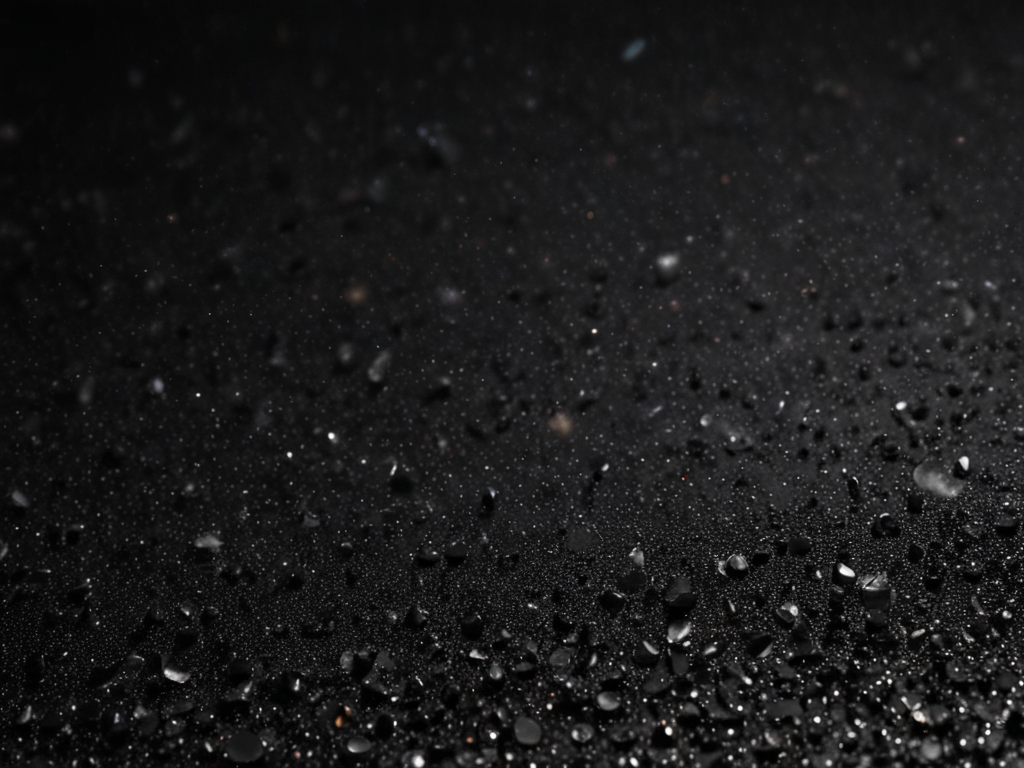 Close-Up of Water Droplets on a Dark Surface Creating a Mysterious ...