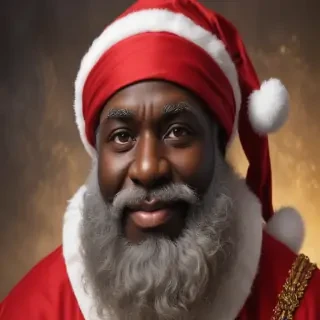 image of black santa