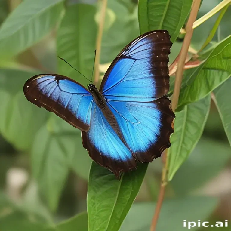 blue morpho butterfly