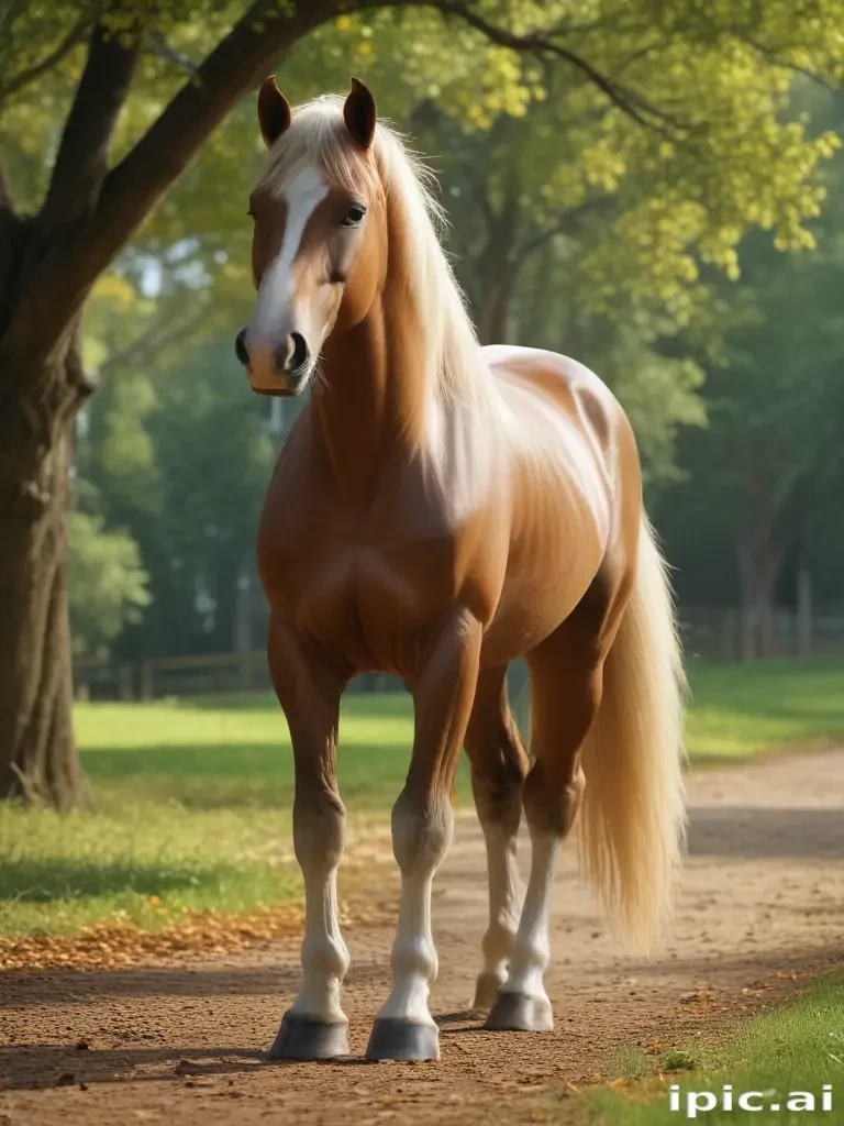 horse in background