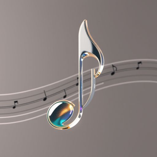 transparent music note