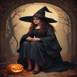 vintage witch art