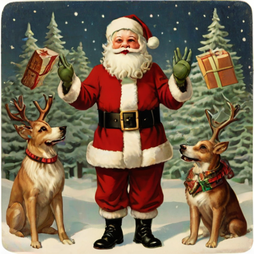 images of vintage santa