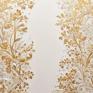white & gold background