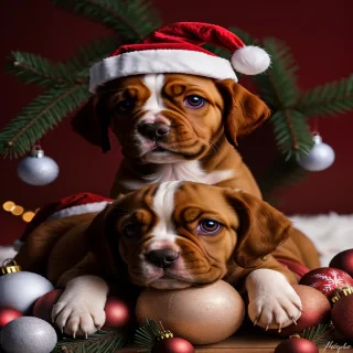 christmas puppy backgrounds