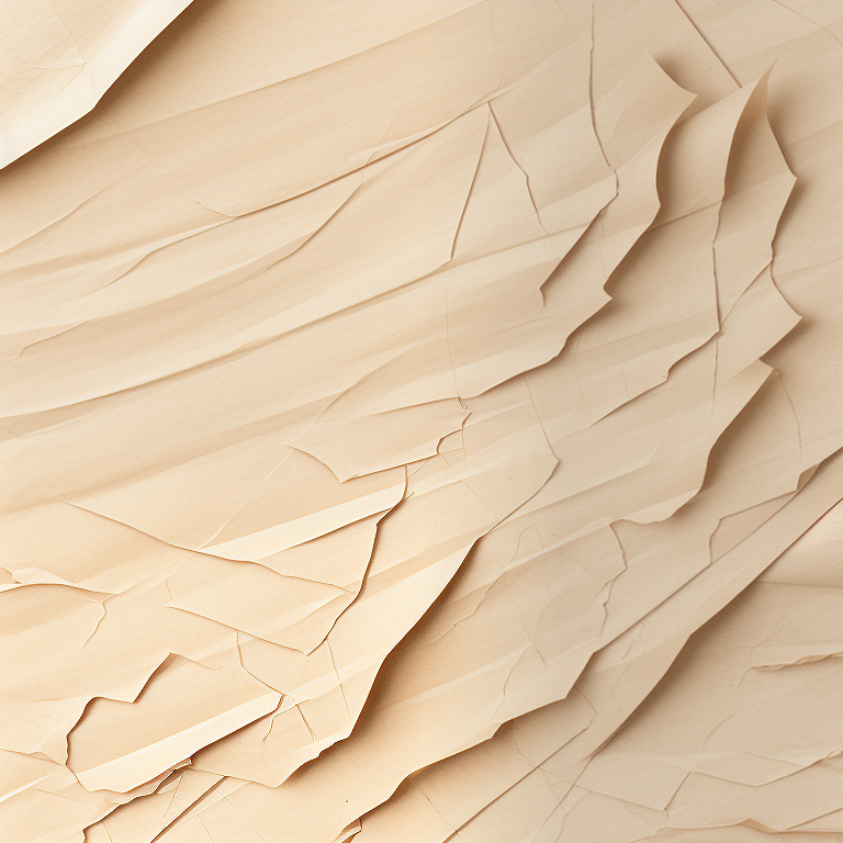 Intricate Layers of Textured Paper Creating a Natural Flowing Design