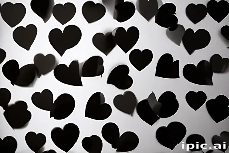 black hearts background