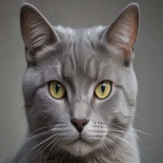 grey cat