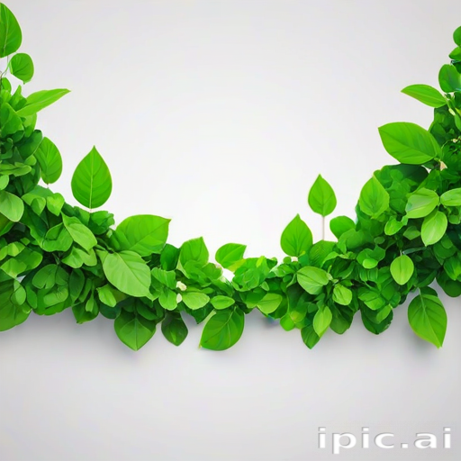green on white background