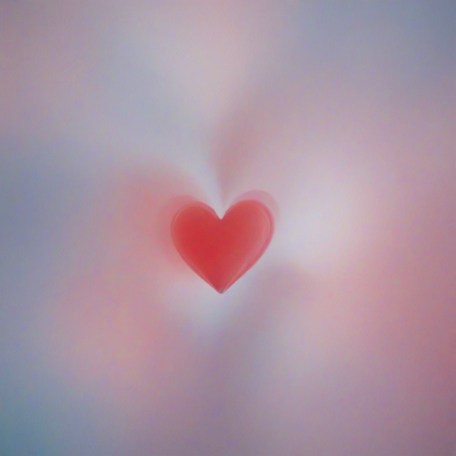 blurred heart