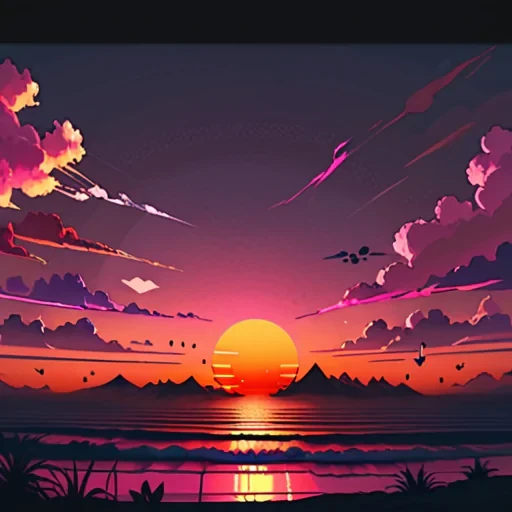 sunset aesthetic wallpapers