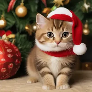 cat christmas wallpaper