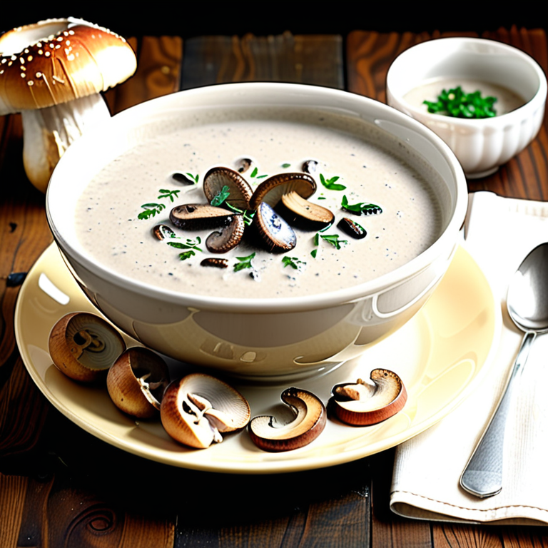 roasted cream of mushroom soup