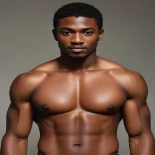 black male shirtless
