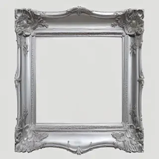 silver picture frame png
