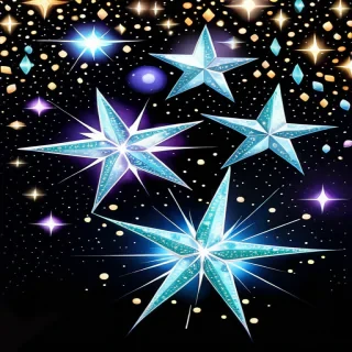 glittering stars png