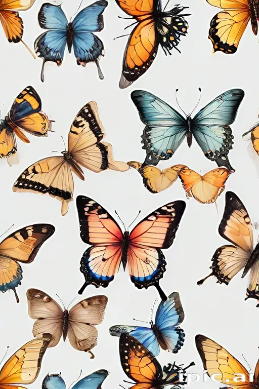 butterflies transparent