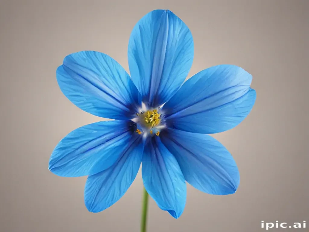 blue flower transparent