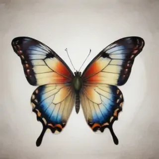 drawing butterfly
