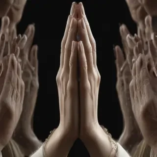 praying hands transparent background