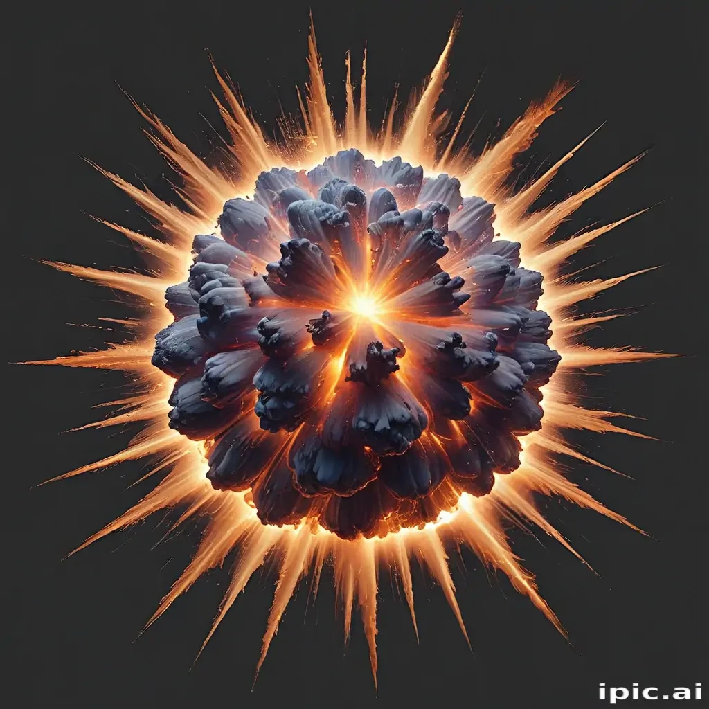 transparent explosion
