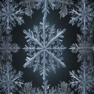 transparent snowflakes