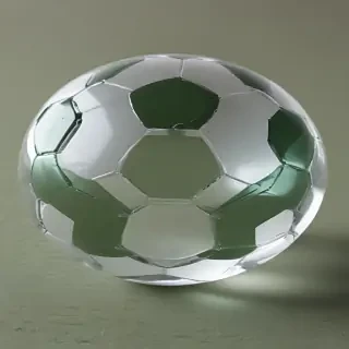 transparent soccer ball