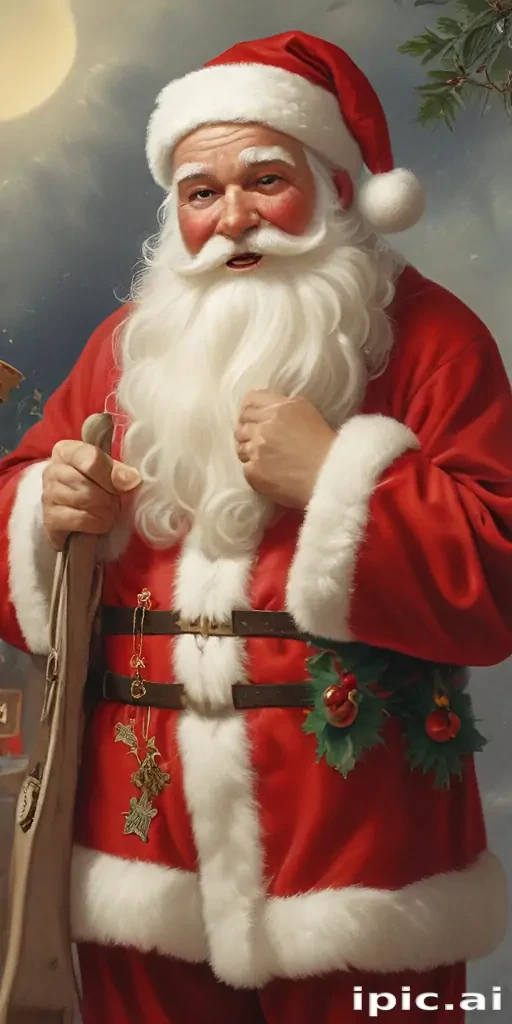 images of vintage santa