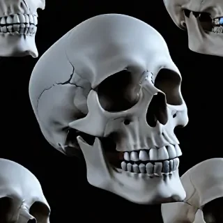 transparent skull png