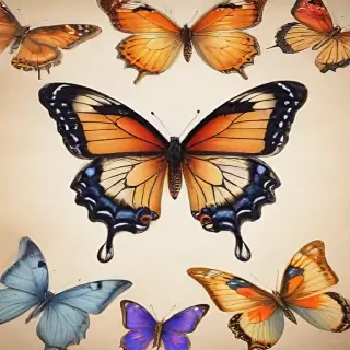 pictures of butterflies to draw