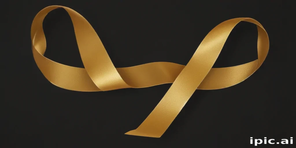 gold ribbon png