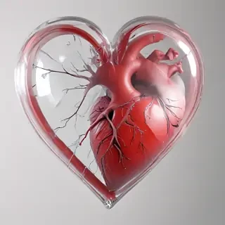 transparent broken heart