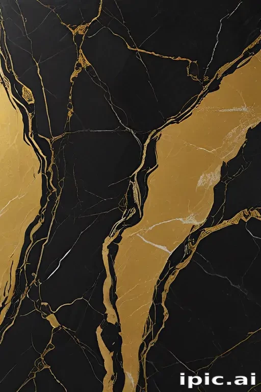 black and gold marble background