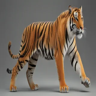transparent tiger