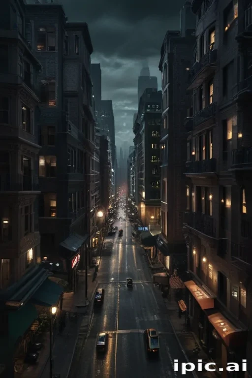 dark city background